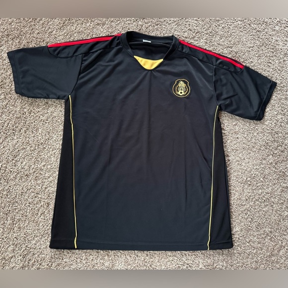 Mexico National Soccer Jersey Black Men Size Medium/large - Picture 1 of 5